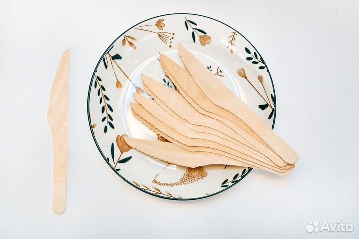 Одноразовые ножи деревянные