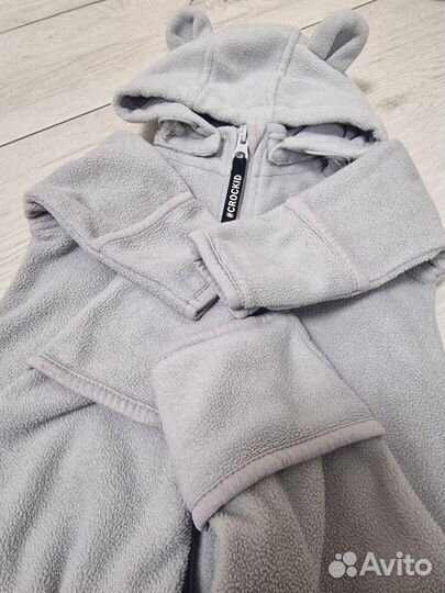 Детский флисовый комбинезон Crockid 62