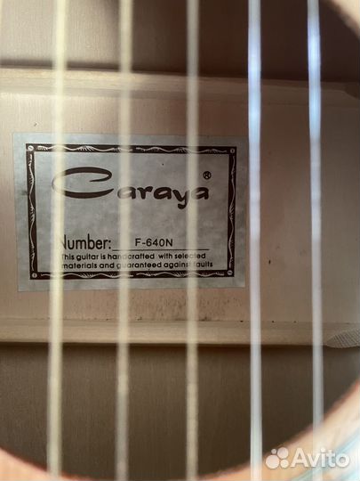 Акустическая гитара caraya