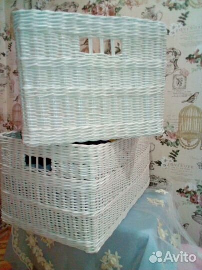 Ящики, короба плетеные большие