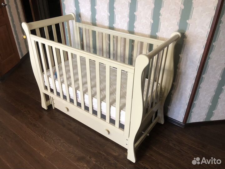 Детская кроватка Лель Лаванда со всем необходимым