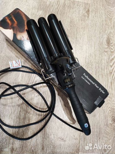 Плойка тройная для волос