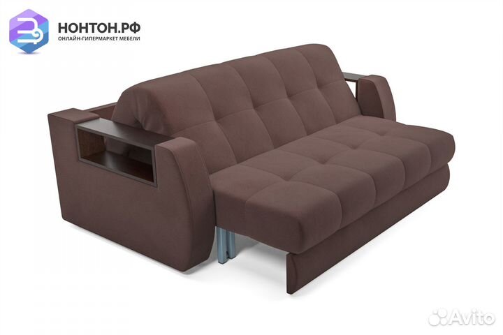 Диван аккордеон Барон №3 коричневый