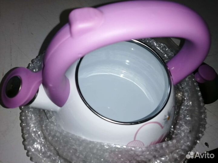 Новый чайник 3л, эмалированная сталь