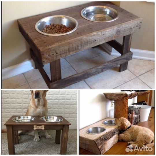 Подставки для мисок #из дерева