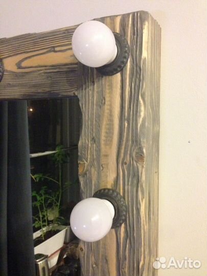 Зеркало гримерное лофт