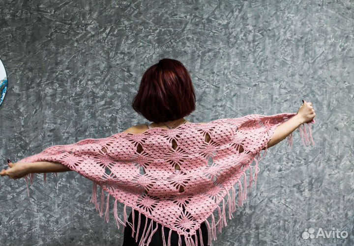 Платок шаль ручная работа