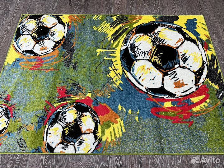Ковер детский 1.2х1.7 футбольные мячи