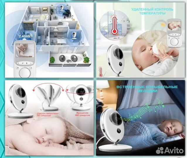 Видеоняня Baby Monitor VB605 с двусторонней связью