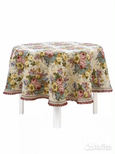 Скатерть гобелен круглая Аврора Италия d. 180