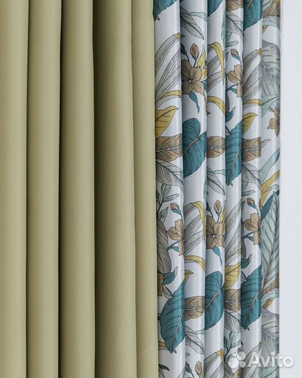 Портьеры Доминик Бирюза шторы занавески