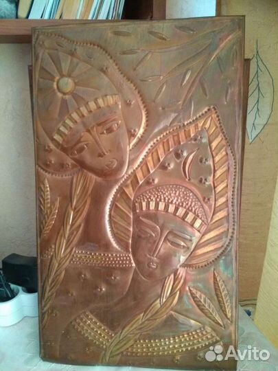 Картина медная чеканка