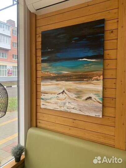 Картина маслом на холсте абстракция. Для интериора