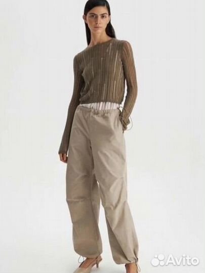 Брюки парашюты lime