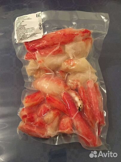 Клешни и филе Камчатского краба, краб-волосатик