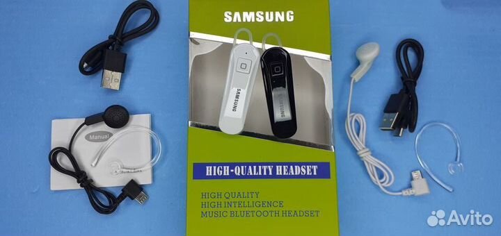 Гарнитура Samsung 2 наушника Bluetooth Hd звук