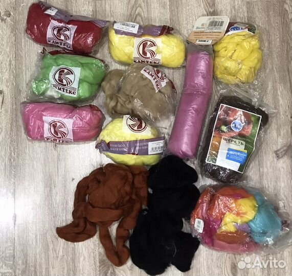 Шерсть для валяния пакетом