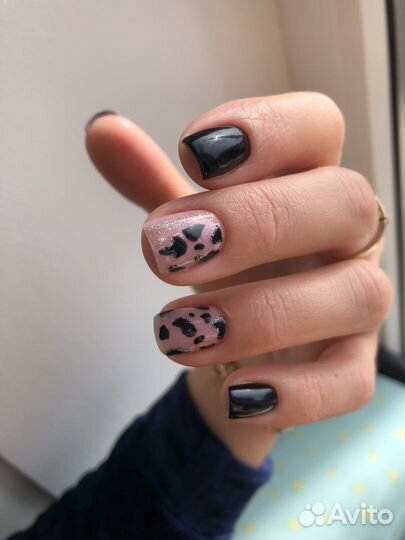 Маникюр наращивание ногтей