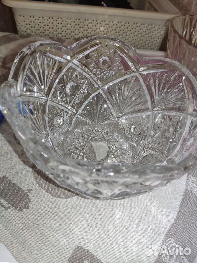 Ваза салатники хрустальные СССР