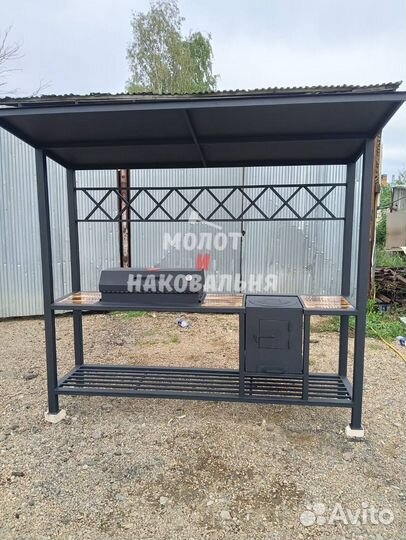 Мангал в стиле лофт