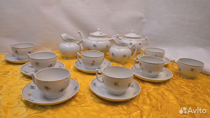 Чайный сервиз СССР Вербилки дфз