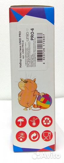 Набор пластика для 3D ручек unid PRO-6 (6цв по10м)