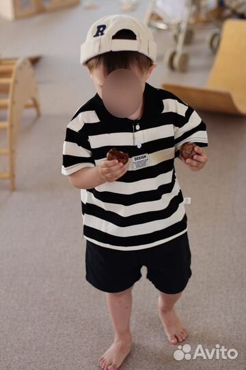 Шорты, футболка, кепка без козырька (панама)