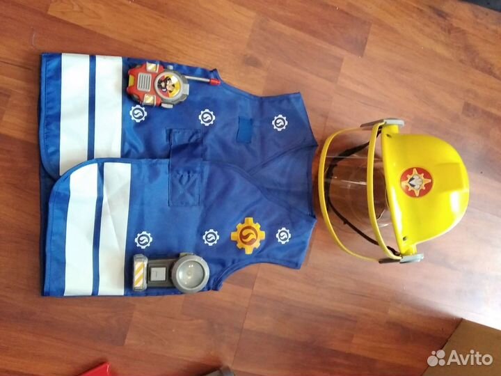 Пожарный Сэм жилет и каска ребенку
