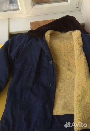 Куртка Пилот шуба мех овчина летчик р-р -54 Торг