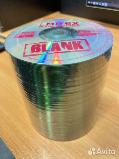 Диски CD r болванки для записи 100 шт