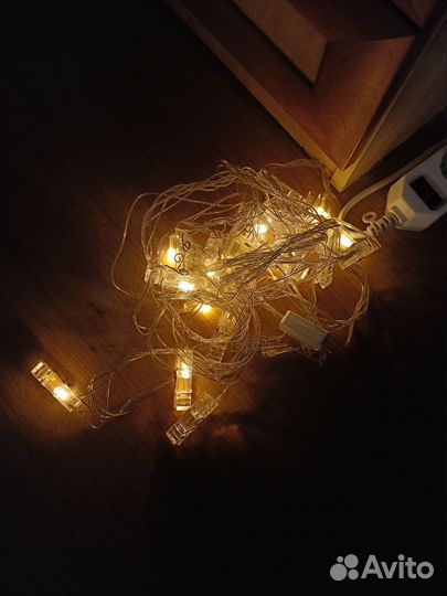 Гирлянда с прищепками