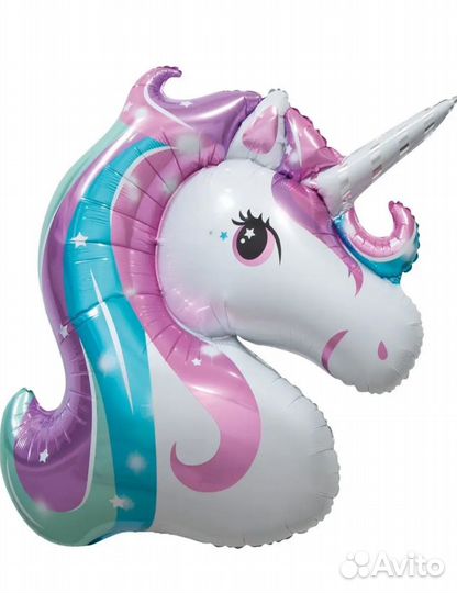 Фольгированный надувной единорог