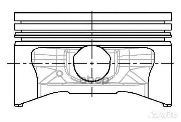 87-141307-00 поршень с кольцами Ford Focus 1.6