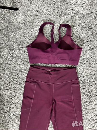 Спортивный комплект для фитнеса лосины+топ