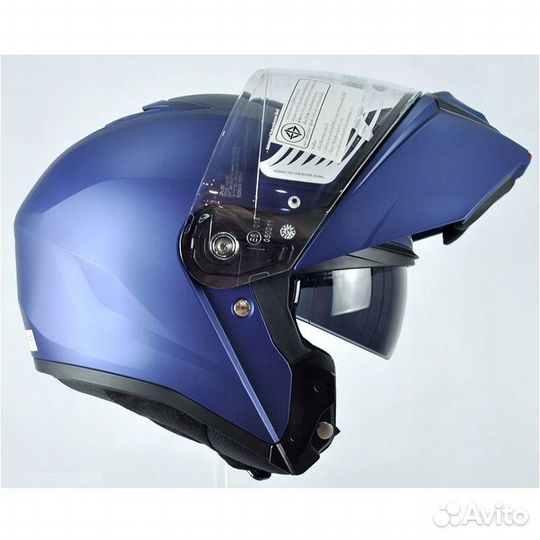 Мотошлем HJC I-90 semi flat metallic blue