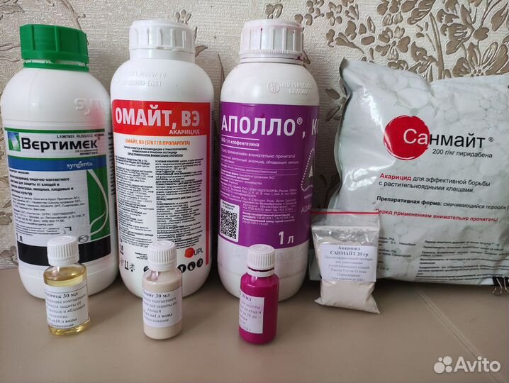 Препараты санмайт, вертимек, омайт, аполло