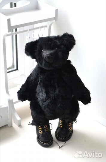 Стильный мишка в технике тедди