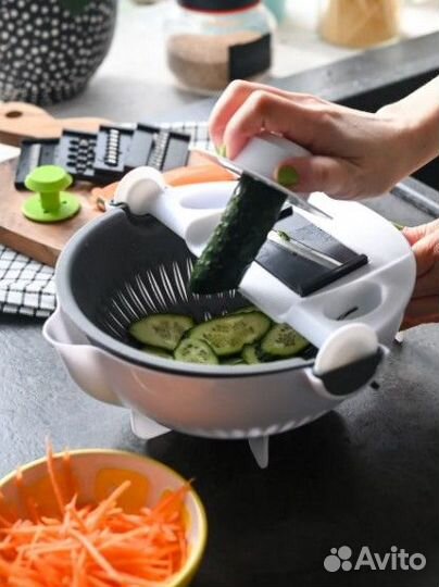 Многофункциональная терка с миской-дуршлаг