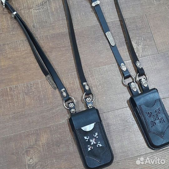 Кожаный чехол, чехол-кобура для телефона