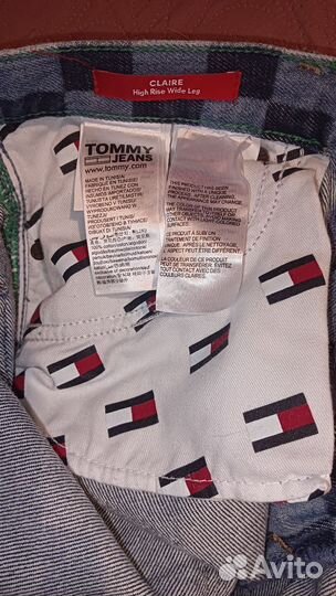 Клетчатые джинсы Tommy Jeans