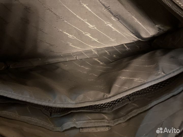 Мужская кожаная сумка для ноутбука