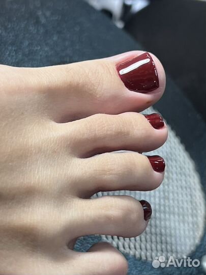 Педикюр гель-лак
