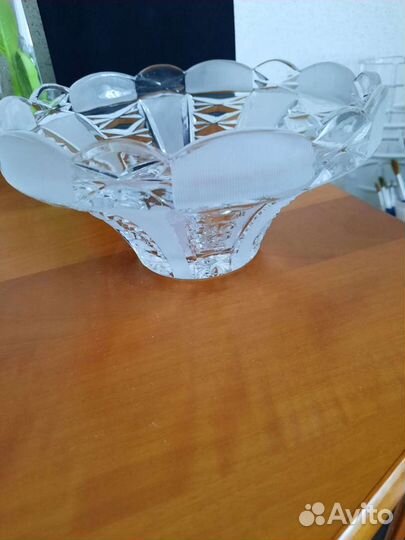 Вазы хрустальные СССР салаты фрукты цветы