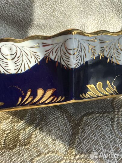 Фарфоровая ваза, кобальт