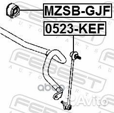 Втулка переднего стабилизатора d19 mzsb-GJF Febest