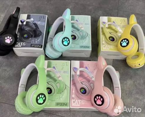Беспроводные детские наушники Cat Беспл доставка