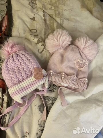 Шапки для девочки до 6 месяцев