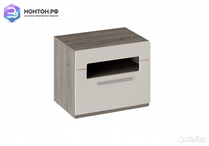 Тумба Фьюжн бежевый / дуб сонома трюфель