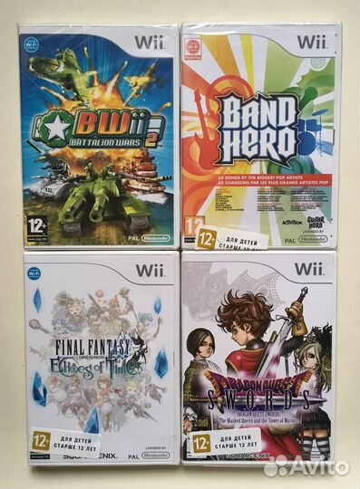 Nintendo Wii Видеоигры Mario Zelda Final Fantasy