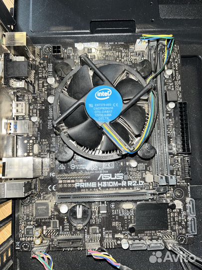 Материнка asus prime H310M-R R2.0 + проц i3 9100f